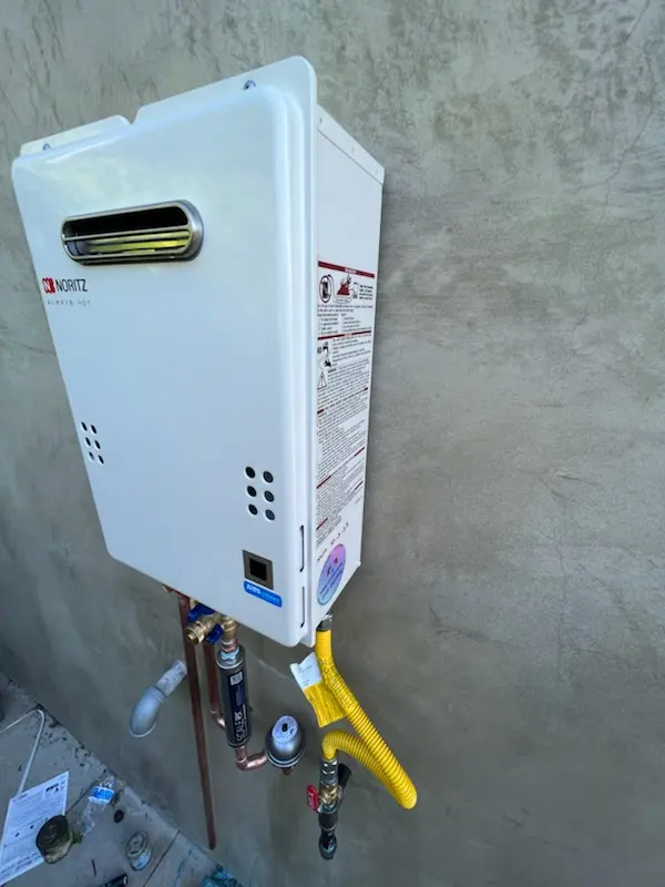 Tankless water heater installation for Calera homes